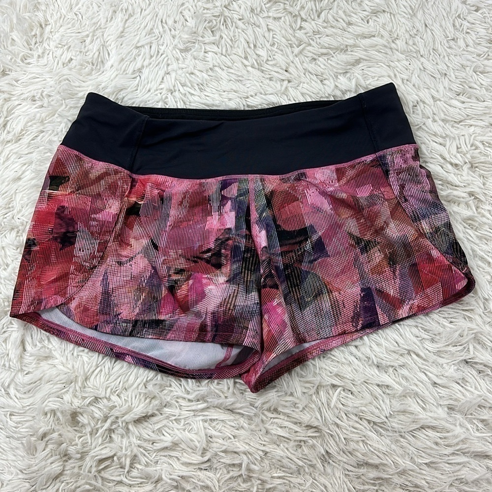 Lululemon Run Times Short II *4" Sun Dazed Multi Pink / Super Dark